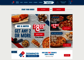 Dominos Ca At Wi Domino S Home Page Domino S Pizza Order Pizza