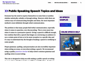 topics for public speaking class