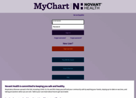 Mynovant Org My Chart Login