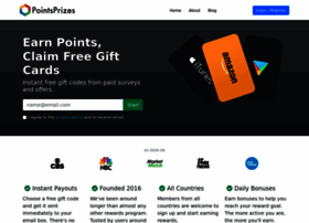 Pointsprizes Com At Wi Pointsprizes Earn Points Claim Free