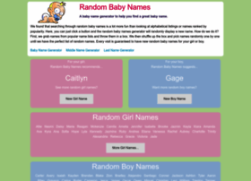 Randombabynames Com At Wi Random Baby Names The Random Baby