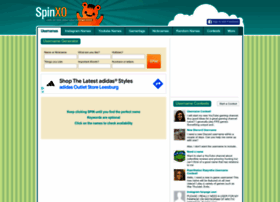 Spinxo Com At Wi Username Generator Unlimited Cool Name Ideas