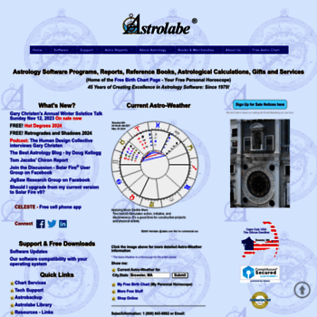 Astrolabe Free Online Chart