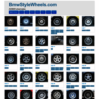 Bmw Wheel Styles Chart