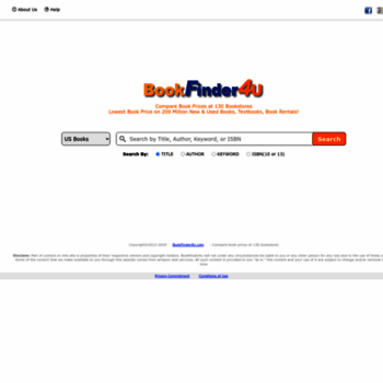 Bookfinder4u Com At Wi Bookfinder4u Compare Book Prices At 130