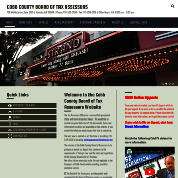 cobbassessor.org at WI. Cobb County Board of Tax Assessors – Official