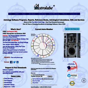 Astrolabe Free Chart