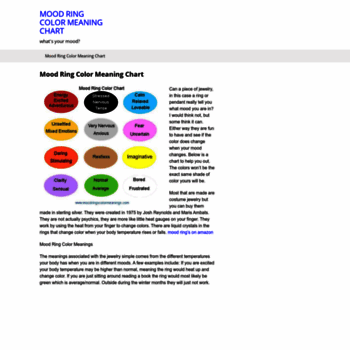 moodringscolormeanings.com at WI. Mood Ring Color Meaning ...