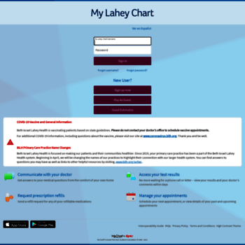Lahey Clinic My Chart Sign In