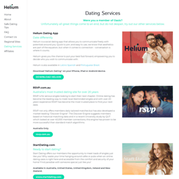 Oasis dating join