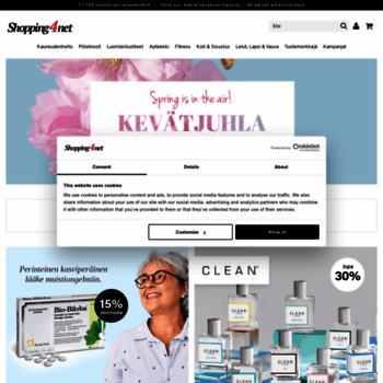 Веб сайт shopping4net.fi