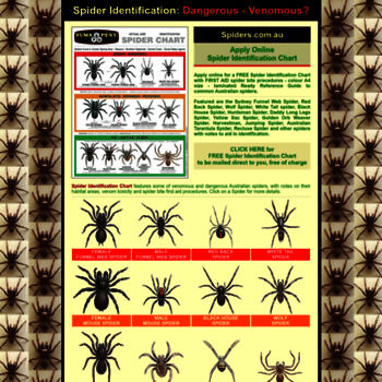Wisconsin Spiders Chart
