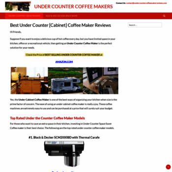 Undercountercoffeemakerreviews Com At Wi Best Under Counter